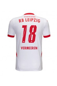 RB Leipzig Arthur Vermeeren #18 Fotballdrakt Hjemme Klær 2024-25 Korte ermer